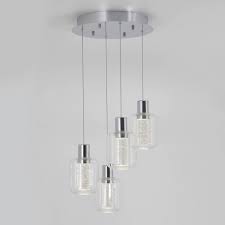 The fixture can use a standard bulb or led. Artika Champagne Globe 4 Light Integrated Led Pendant