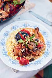 He cooks his beef tagine with chickpeas and prunes the authentic way, but uses a regular old pot for a chicken tagine infused with saffron and preserved lemon. Jamie Oliver On Twitter How To Make Jamie S Lemon Couscous Add A Pinch Of Saffron To Boiling Water Infuse The Boiling Water With The Juice Of Half A Lemon Leave In