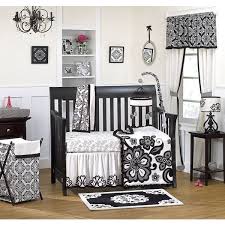 Black And White Crib Sheets Cocalo Elsa Crib Set Black White 4 Piece Discontinued By 37 Liked On Polyvore Featuring H Girl Crib Bedding Sets Crib Bedding Girl Baby Crib Bedding