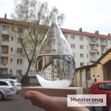 Sturmglas Zur Wetterprognose Mit Kristallen Wettervorhersage Kristalle Wetter