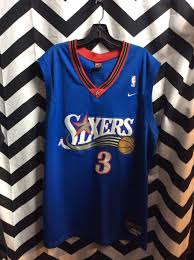 The game has taken a bit of a hit with the news kyrie irving is out and kevin durant is questionable, but it's still a big matchup. Nba Philadelphia Sixers Jersey Iverson 3 Boardwalk Vintage