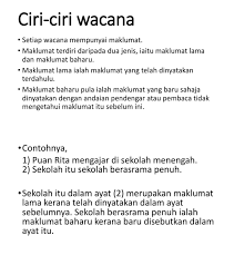Wacana lisan memiliki ciri adanya penutur dan mitra tutur,bahasa yang dituturkan, dan alih tutur yang menandai giliran bicara. Ciri Ciri Wacana Pptx