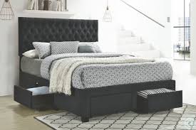 King size platform beds come in different types and kinds depending on their make, design, as well as added functionality. Soledad Gray Upholstered King Storage Platform Bed From Coaster Coleman Furniture