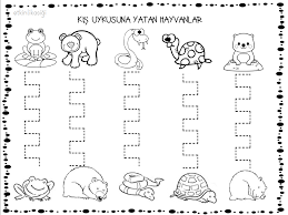 Kis Uykusuna Yatan Hayvanlar Okuma Egitim Okul Oncesi