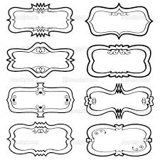 Black And White Labels Printable Blank Labels Stock Vector C Mattasbestos 2955451 Labels Printables Free Printable Label Templates Labels Printables Free Templates