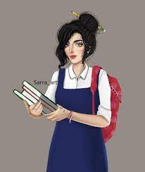 884 likes 71 comments sara ahmed sarra art on instagram عزيزتي الطالبة لا تزعلي كلها ٩ شهور وبتعطل من جديد sarra art cute girl drawing girly drawings
