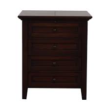 Tucks into any room of the house to conceal and organize household and clothing accessories. 73 Off Pottery Barn Pottery Barn Hudson Wood Four Drawer Nightstand Tables