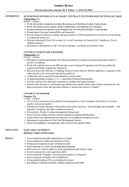 contract engineer resume samples