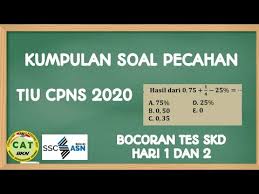 Untuk tahapan selanjutnya, pelamar yang lolos seleksi administrasi akan mengikuti tes seleksi kompetensi dasar (skd). Kumpulan Soal Pecahan Tiu Cpns 2020 Youtube
