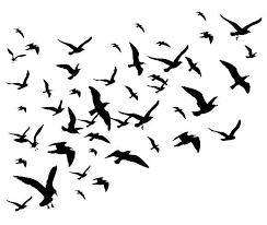 Drawing Birds Flying In The Sky Painting Flying Birds Flock Silhouette By Microone On Creativemarket Flying Bird Silhouette Birds Flying Flying Bird Drawing
