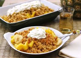 Fresh Pineapple Crumble Banana Crumble Pineapple Recipes Vegan Dishes