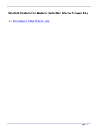 This is a cool little gizmo that helps students see how natural selection works from. Fillable Online Student Exploration Natural Selection Gizmo Answer Key Blszsiq Ebook Eder Holzbau Buero Montana De Student Exploration Natural Selection Gizmo Answer Key Blszsiq Fax Email Print Pdffiller