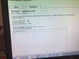 Solved Codingbat Code Practice Java Python String 1 Combo Chegg Com