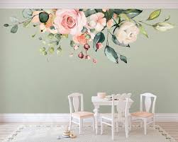 Maybe you would like to learn more about one of these? Rose Peach Flower Branch Nursery Wall Sticker Home Decor Girls Kids Art Decal Ebay