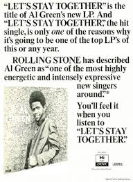 Vintage Ads Look Listen Al Green Lets Stay Together