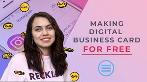Now you can create beautiful, professional, printable. How To Make Free Digital Business Card For Instagram With Taplink Youtube