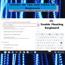 13 Enable Floating Keyboard Trick Tips Chromebook