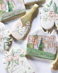 Edible Wedding Favors Are One Thing But Pre Wedding Gift Ideas From Handpainted Cookies To Estate Wedding Venue Romantic Colors Palette Edible Wedding Favors