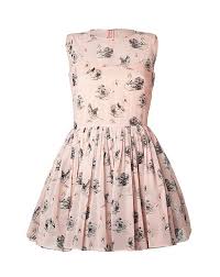 Red Valentino Swan Print Dress