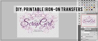 Open this pdf of label artwork, and customize it with your child's name: Diy Printable Iron On Transfers Scrap Girls