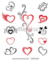 A person may wear a lock and heart tattoo to represent their love for another, symbolizing that only one special person can unlock his or her heart. Images Of Hearts Tattoos Stock Vector Hearts Tattoo Set 2 Heart Tattoo Designs Heart Tattoo Pattern Tattoo