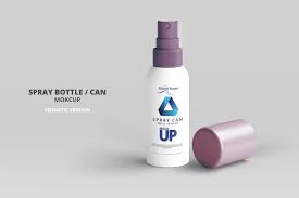 Cosmetic Product Mockup Bundle Spray Can Spray Mockup