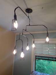 Black Hanging Mobile Ceiling Light Fixture With 6 Lights And Etsy Ceiling Lights Ceiling Light Fixtures Pendant Ceiling Lamp