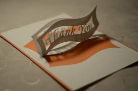 See how to cut, score. Ribbon Thank You Pop Up Card Template Creative Pop Up Cards Pop Up Card Templates Pop Up Cards Love Pop Up Cards