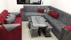 الأمير للأرائك طقم كنب لون سكني وخمري اشي صح facebook