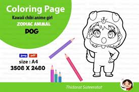 Parents may receive compensation when you click through and purchase from links contained on this website. Kawaii Anime Girl Coloring Page No 11 Grafico Por Thidarat Suteeratat Creative Fabrica