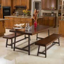 Archer Modern 4 Seater Benches Table Picnic Dining Set Kitchen Dining Sets Rectangular Dining Table Dining Set With Bench