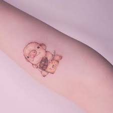 A round angry flesh color pig is lying on its back vector. Cute Pig Tattoos To Celebrate The Year Of The Pig Tattoodo