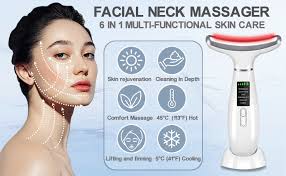 Amazon.com: Youngfocus Face-Neck Massager, Vibration, Cooling and Thermal  Functions for RedLight Therapy Skin Care, Anti-Aging Facial Massager Wand  Improve, Lift, Tightening and Smooth (White) : Beauty & Personal Care