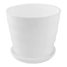 Check spelling or type a new query. Plastic Round Plant Planter Flower Pot 5 Inch Dia White For Home Garden Patio Walmart Canada