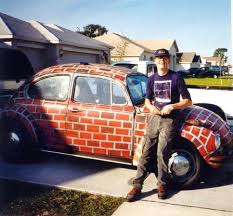 A Red Brick Beatle Car Humor Car Paint Jobs Car Painting