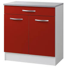 Le spécialiste de la vente de casserole et de poêle en france. Django Meuble De Cuisine Bas 80cm Facade Rouge Mat Petite Profondeur Cdiscount Maison