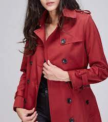 New Red Double Breasted Classy Women Trench Coat Spring Autumn Fall Plus Size Plus Size Trench Coat Trench Coat Trench Coats Women