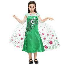 Nuovo elsa vestito vestiti per bambini girs anna cosplay del costume del bambino di carnevale festa compleanno della principessa la ragazza abbigliamento. Katara Vestito Della Principessa Elsa Di Frozen Frozen Fever Abito Di Elsa Alla Festa Di Compleanno Costume Da Principessa Per Carnevali Compleanni Verde Per Bambine Da 4 5 Anni