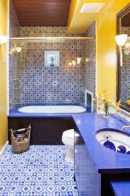 Soothing blue bath walls of sky blue glass subway tiles give off the reflective qualities of water in this simple bathroom. 24 Creative Blue And Green Tiled Bathrooms Best Tiled Bathroom Ideas