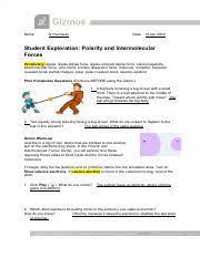 Ø intermolecular forces, in addition to being. Sri Kumaran A L Ravichandran Intermolecularforcesse Student Copy Pdf Name Sri Kumaran Date 14 Apr 2020 Student Exploration Polarity And Course Hero