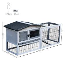 Check spelling or type a new query. 2 Level Wooden Rabbit Hutch Water Resistant Roof Pull Out Tray 150 X 52 5 X 68cm Ebay