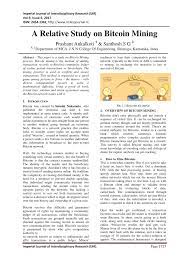 How does bitcoin mining work? Pdf A Relative Study On Bitcoin Mining