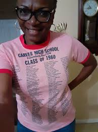 In classroom of CarverHighSchool '80