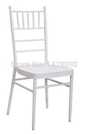Wholesale Quality Strong White Metal Chiavari Chair With Removable Cushion For Wedding Events Party Chiavari Chairs Commercial Furniture Chiavari