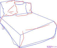 how to draw a bed in steps draw drawings guided drawing
