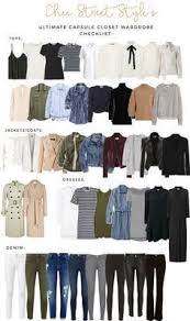 The Ultimate Capsule Closet Checklist Fashion Capsule Wardrobe Capsule Outfits Street Style Chic