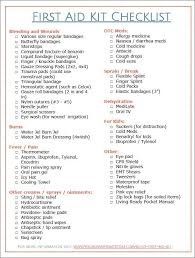 First Aid Kit Checklist First Aid Kit List First Aid Kit Ideas First Aid Kit Checklist Aid Kit Camping First Aid Kit