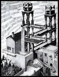 Escher, was born at leeuwarden in 1898. Mc Escher Print Escher Art Waterfall Circa Etsy
