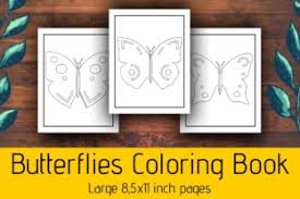 Below you'll find 13 free printable butterfly coloring pages that are great for both adults and kids. Butterflies Coloring Book For Kids Kdp Graphic By Atlasart Creative Fabrica