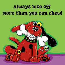 Bite Off More Than You Can Chew Clipart Chewdalootie Doing My Duty Debby Carman Www Fauxpawproductions Com Www Bowzersandmeowzers Com Whimsical Art Nursery Art Art